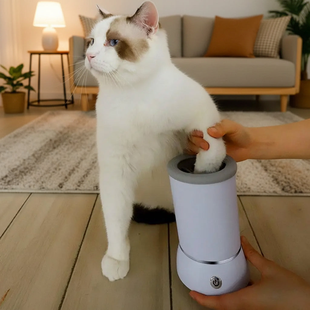Portable Dog Paw Washer Automatic Pet Paw Cleaner Electric Paw Massager USB Rechargeable Designed for Small to Medium Dogs Cats