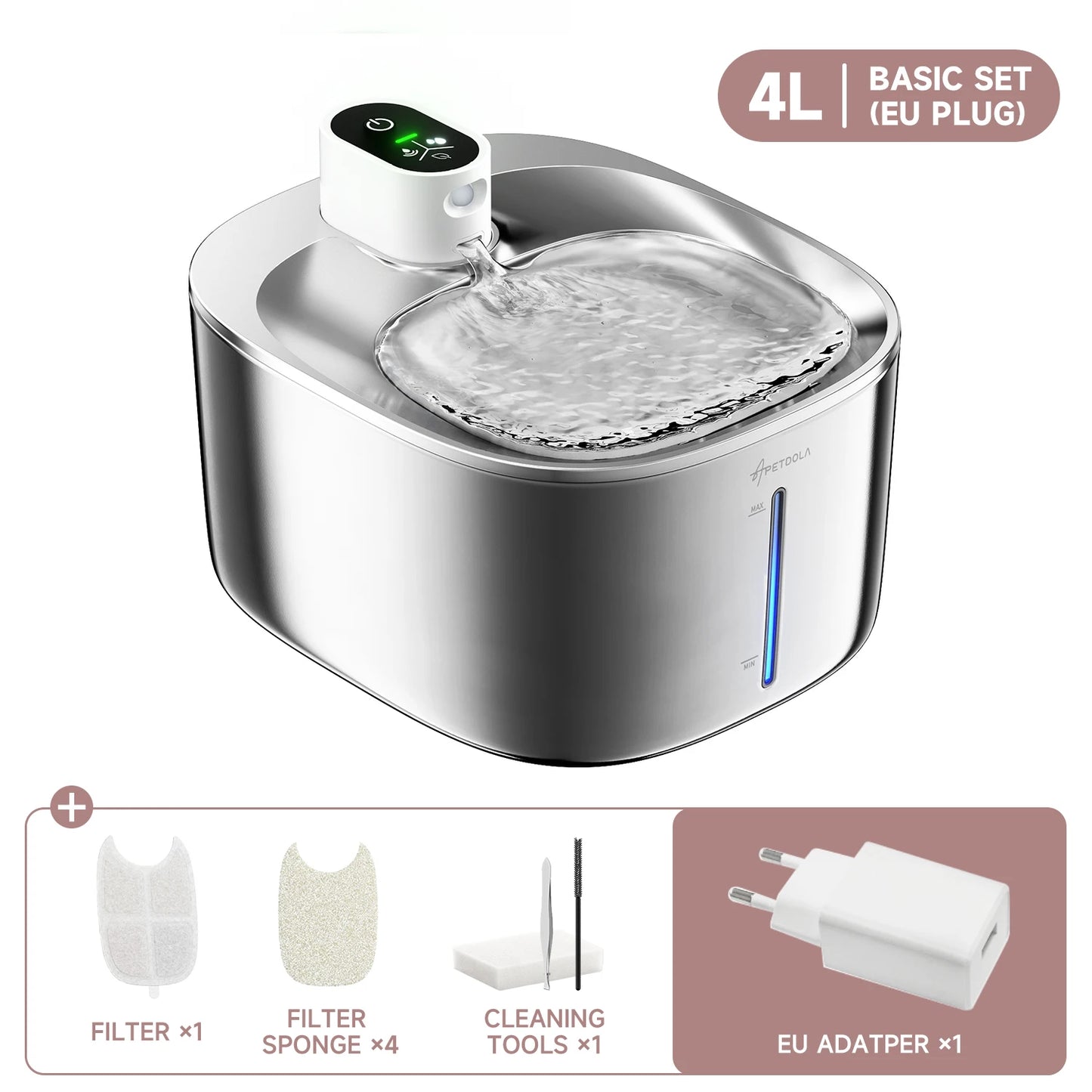 Revolutionize Your Pet's Hydration with the APETDOLA 4L Automatic Wireless Cat & Dog Water Fountain - The Ultimate Smart Sensor Drinking Dispenser!