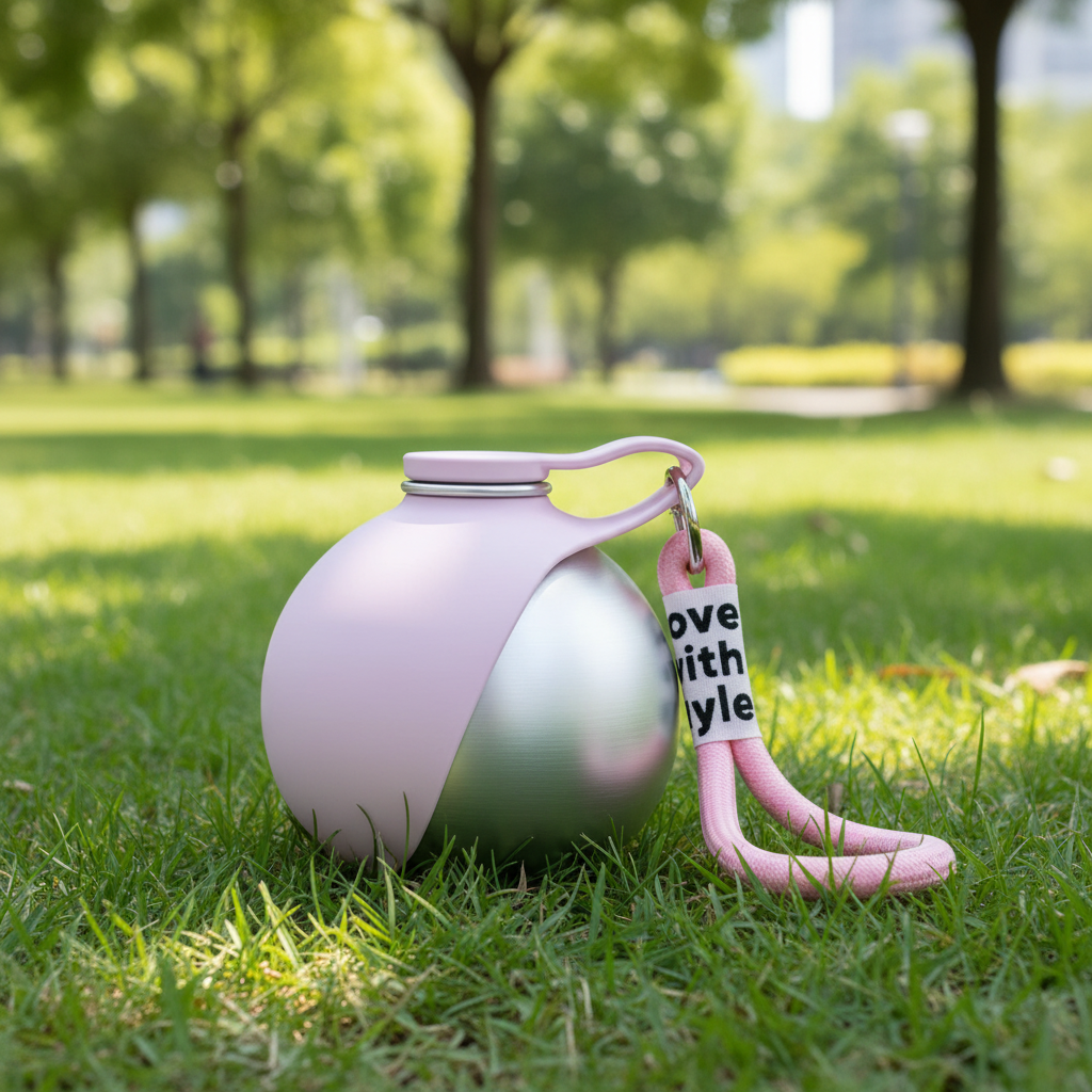 Bouteille d'eau portable pour animaux de compagnie avec gamelle intégrée – En acier inoxydable pour chiens et chats