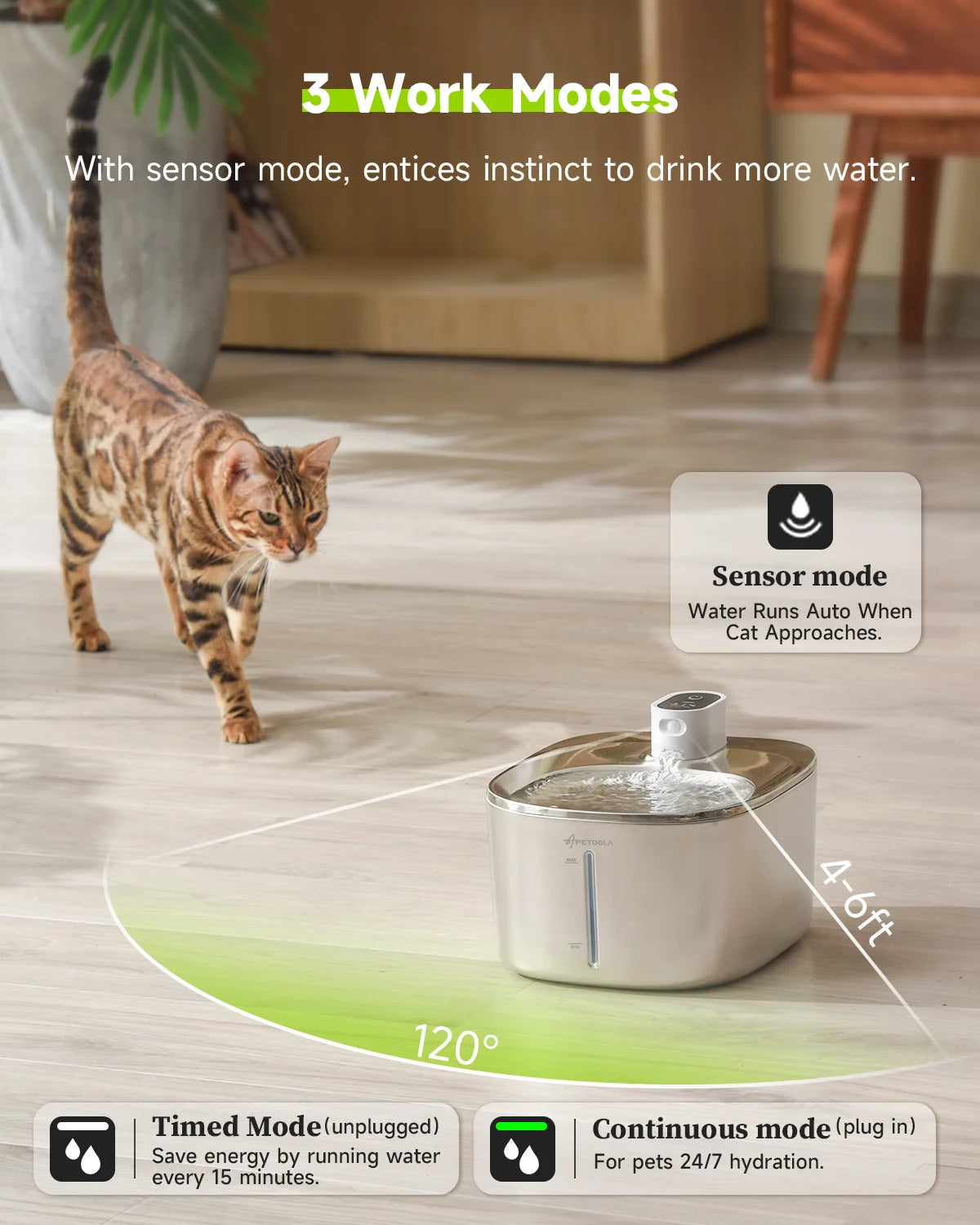 Revolutionize Your Pet's Hydration with the APETDOLA 4L Automatic Wireless Cat & Dog Water Fountain - The Ultimate Smart Sensor Drinking Dispenser!